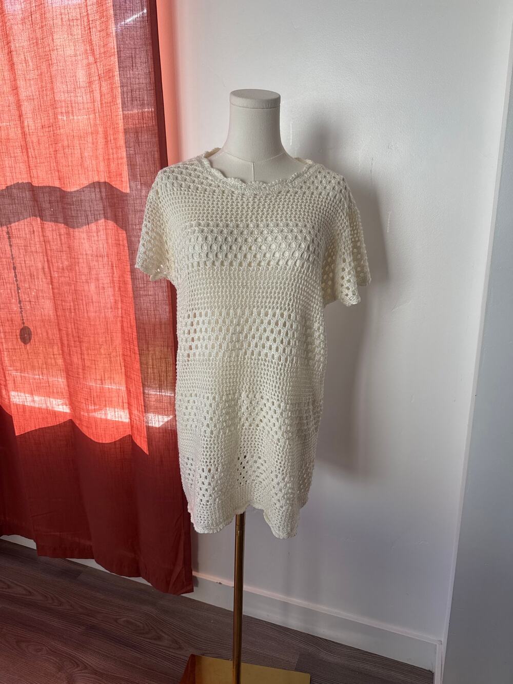 Crochet Mini Dress Sundress Swimsuit Coverup Fairycore Boho Bohemian